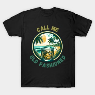 Call Me Old Fashioned, Retro Whiskey. T-Shirt